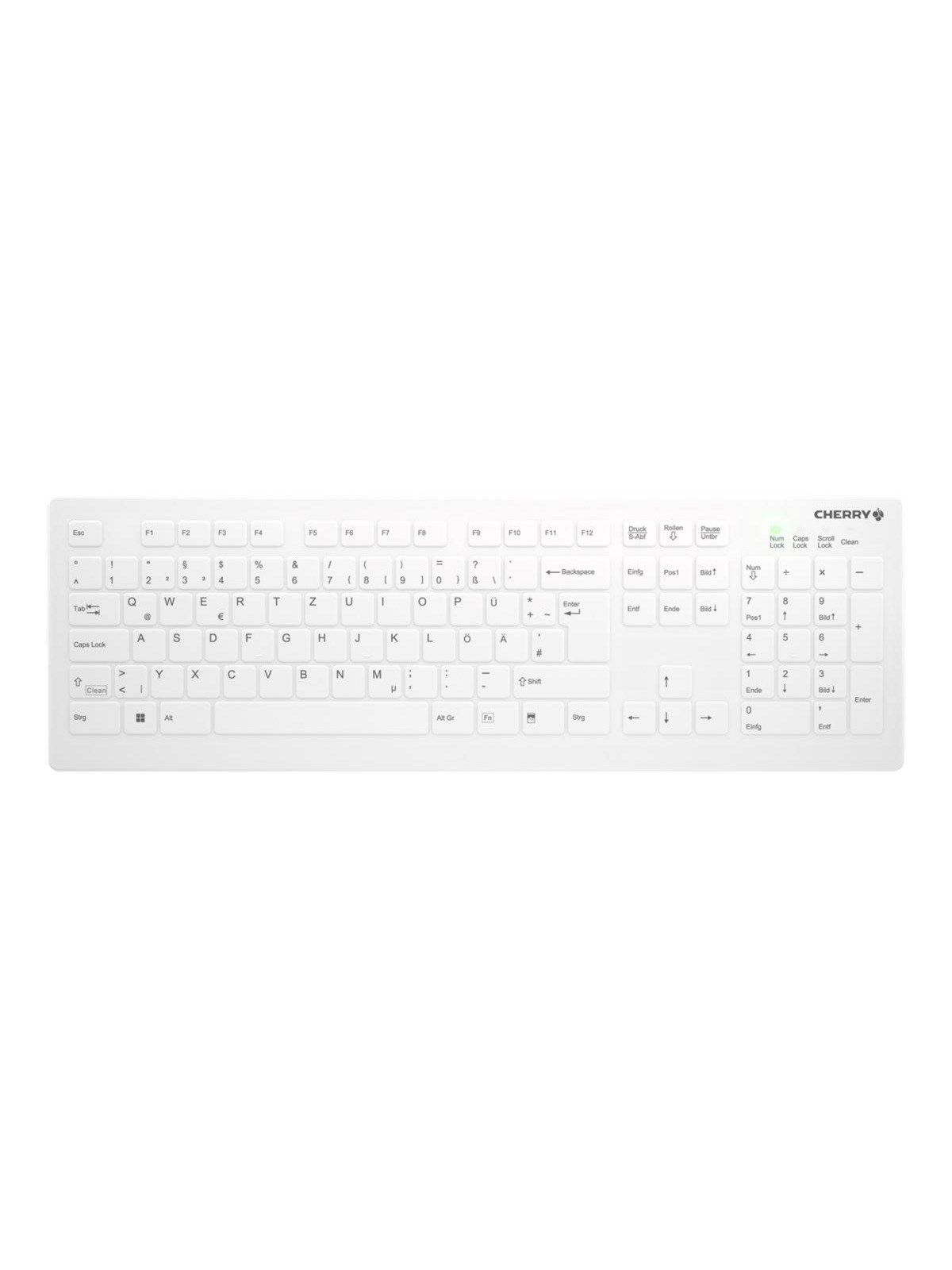 Cherry Active Key AK-C8112 - keyboard - medical full size - QWERTZ - German - white Input Device - Tastatur - Deutsch - Weiss