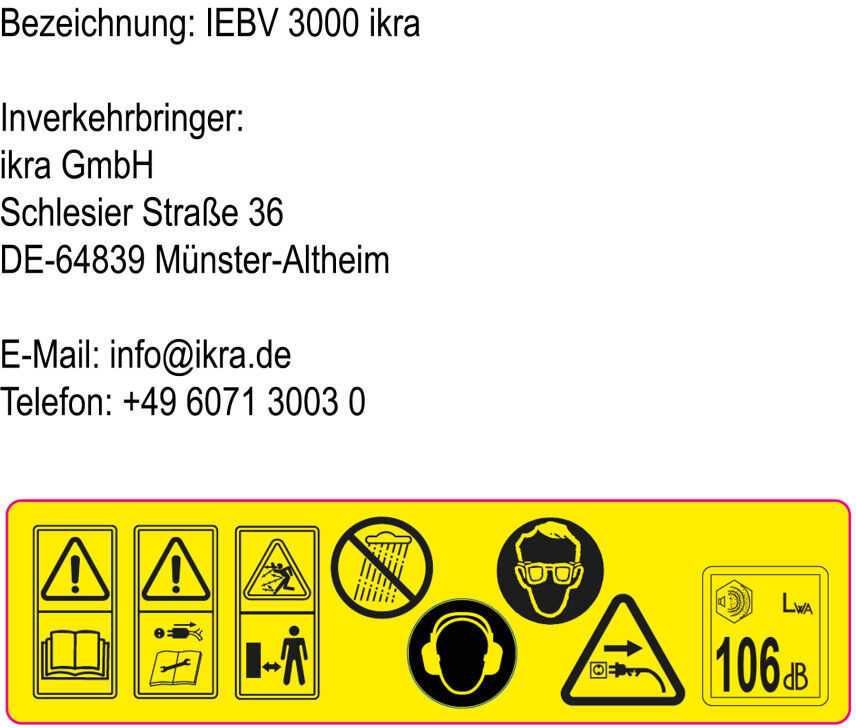 Ikra Elektro Laubsauger /-bläser IEBV 3000 3.000 Watt