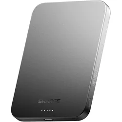 Sharge Magnetic Powerbank 5K BLA (5000 mAh, 20 W, 19.25 Wh), Powerbank, Schwarz