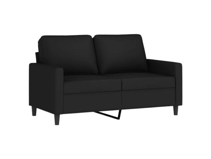 vidaXL 2-Sitzer-Sofa Schwarz 120 cm Samt