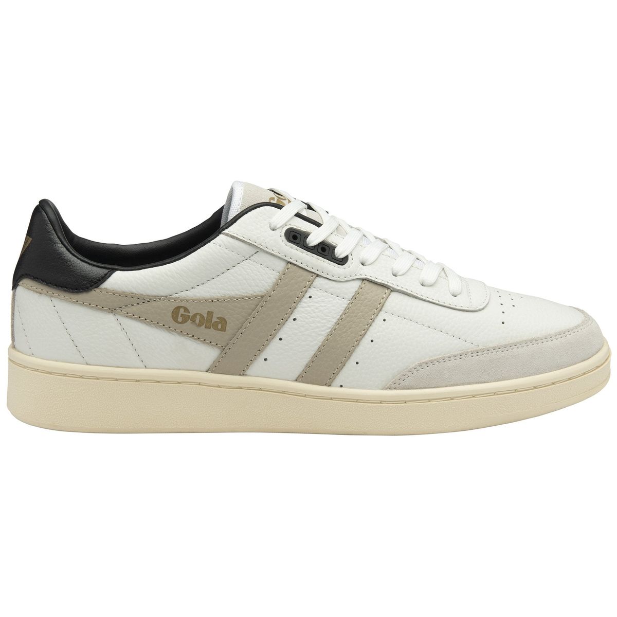 Gola Contact Leather Sneaker Men white/bone/black (WC) 43 CMB261-WC-43-whiteboneblack