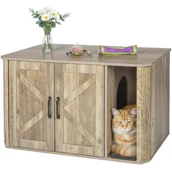 Relaxdays Katzenschrank (Katzenklo geschlossen), Katzenklo
