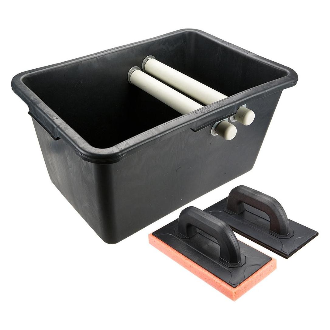 Topex tile laying set 40l capacity + rubber float + soft sponge (13A339) (TOP-13A339)