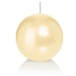 Wiedemann Kerzen Kugelkerzen Champagner Ø 80 mm, 6 Stück, Kerzen in RAL Kerzengüte Qualität