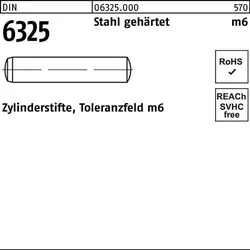 Zylinderstift DIN 6325 3 m6x 16 Stahl gehärtet Toleranz m6 500 Stück