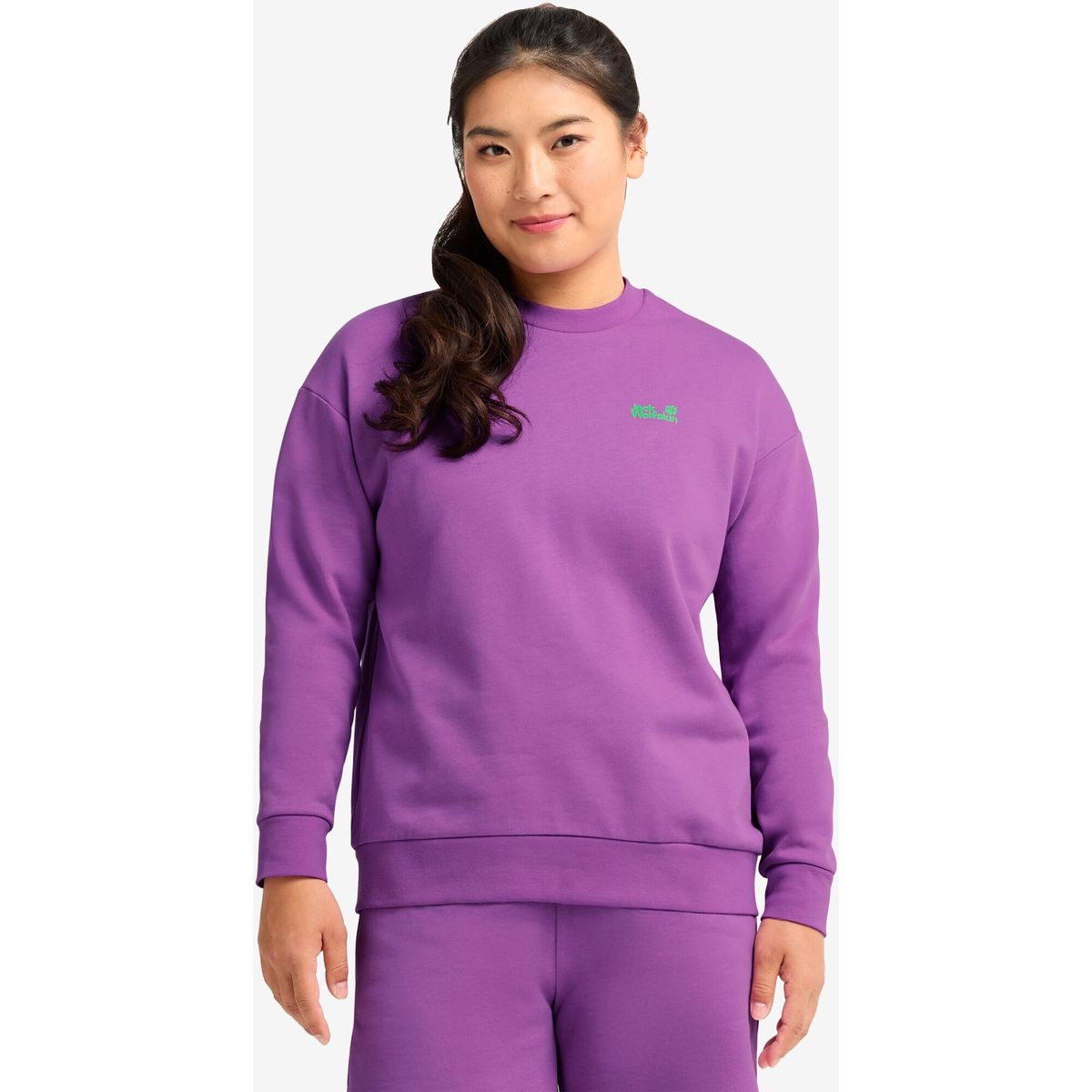 Jack Wolfskin Celebrate The PAW Crewneck W paw foxglove (T0408) S A65903_T0408_A06