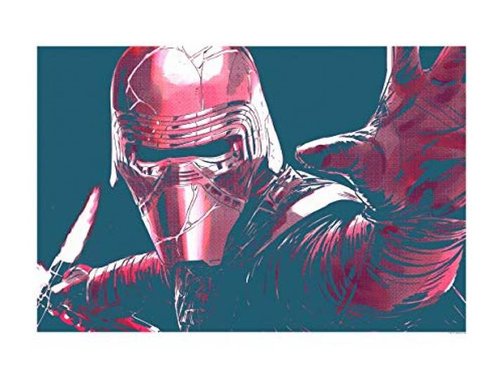 Komar Wandbild Star Wars Faces Kylo Kinderzimmer, Jugendzimmer, Dekoration, Kunstdruck ohne Rahmen WB170-70x50 Größe: 70 x 50 cm (Breite x Höhe)
