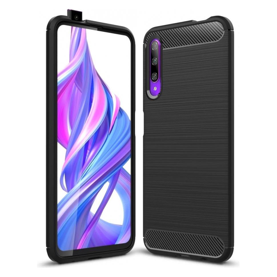Screenguard Honor 9X Hülle Carbon Brushed Soft TPU (Honor 9X) (00025837)