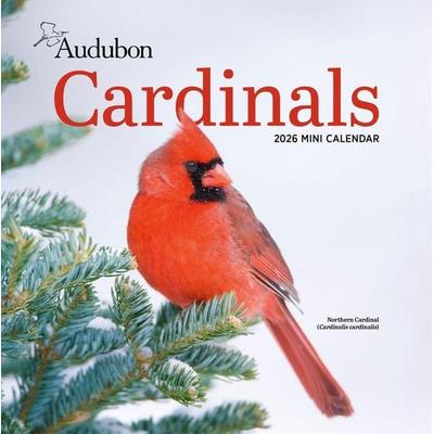 Audubon Cardinals Mini Wall Calendar 2026