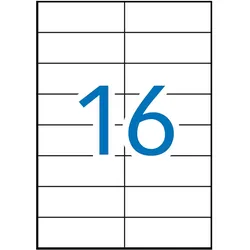 Apli, Etiketten, Etiketten WEISS 105,0X37,0 500 Blatt