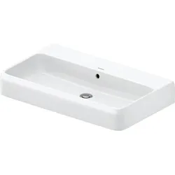 Wandwaschtisch Unterseite glasiert „Qatego“ 80 × 47 × 15 cm, ohne Hahnlochbohrung