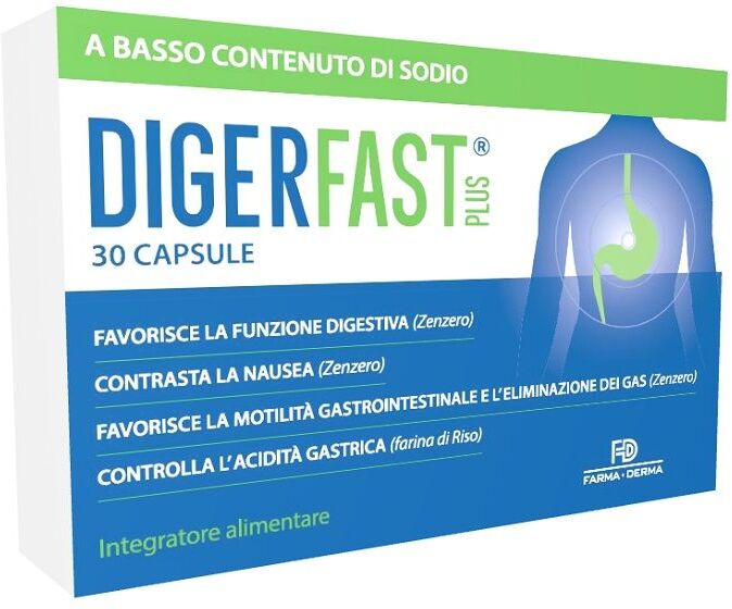 FARMA-DERMA Srl Digerfast Plus, 30 capsule