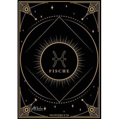 Edles Notizbuch Sternzeichen Fische | Designed by Alfred Herler, Taschenbuch von Alfred Herler, Tredition, 978-3-347-51999-2