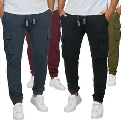 riverso Cargo Jogginghose Herren Baumwolle Regular Fit RIVLoris - Black - 4XL