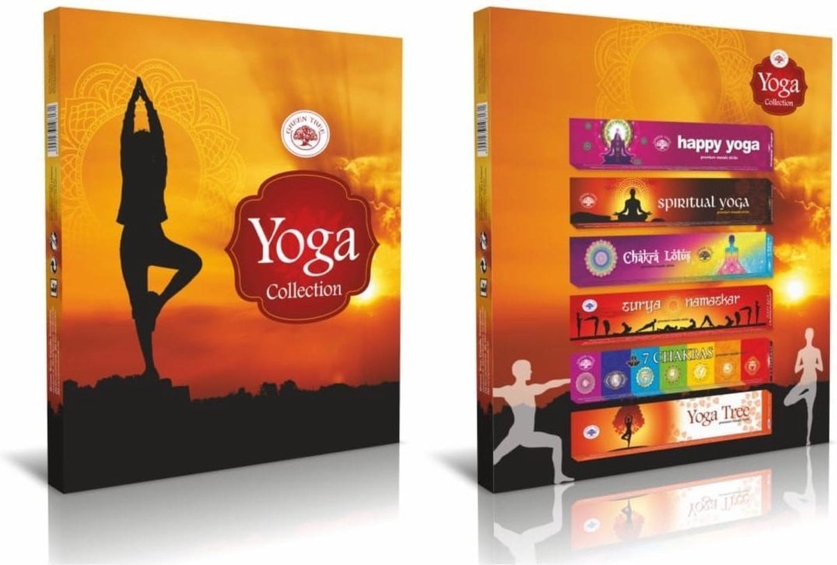Something Different Green Tree Yoga Collection wierook giftset - 6 doosjes