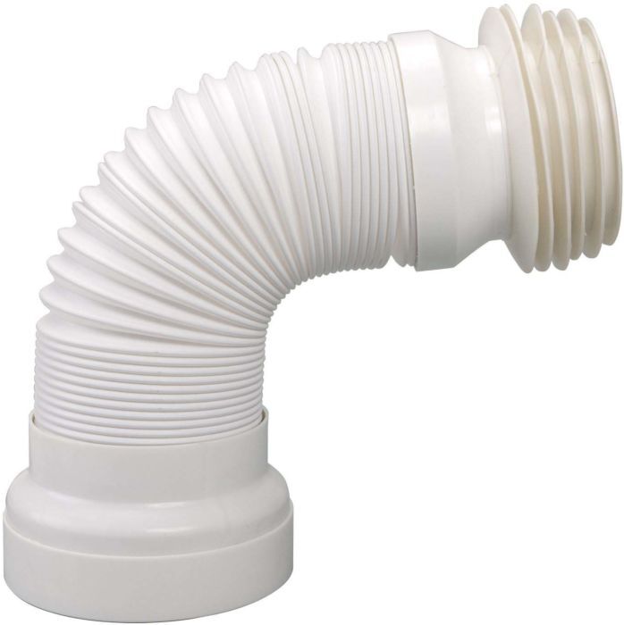 Airfit WC-Anschluss-Rohr 90010WA DN 98 - 120, 285 - 500 mm, flexibel, weiß