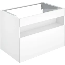 KEUCO STAGELINE Waschtischunterschrank, 1 Frontauszug, 800x625x490mm, mit LED-Beleuchtung, 32862290100, Korpus/Front: Inox Lack Seidenmatt / Inox Glas satiniert