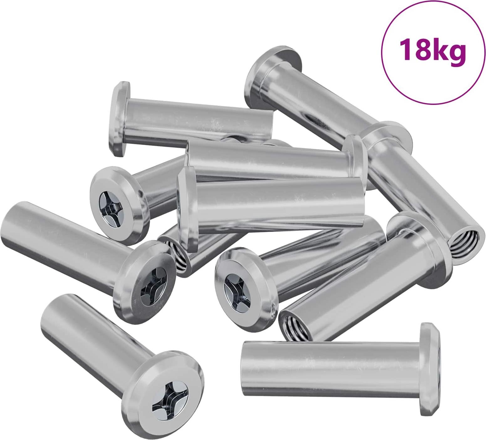 Sicherungsmutter 2857 pcs Silber Stahl