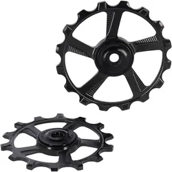 Schaltwerkpully-Set TOKEN MTB Skinny Fat schwarz, f. Sram & Shim. 12s MTB 14/16T