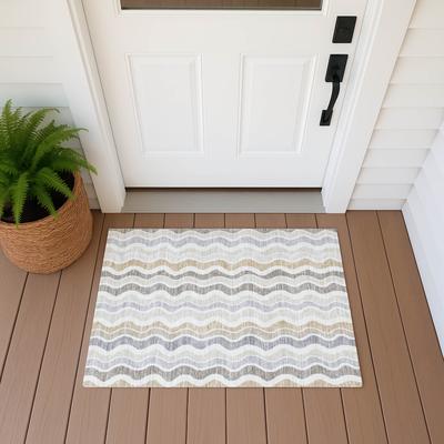 Addison Rugs Machine Washable Indoor/ Outdoor Funky Stripe Chantille Rug