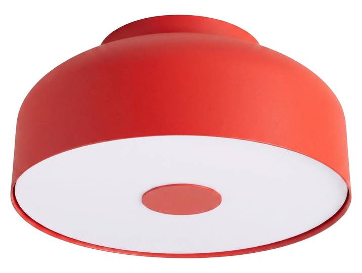 Plafonnier OMIQ rouge 4xE27 15 W acier/PVC 15 x 30 x 30 cm Sollux Lighting