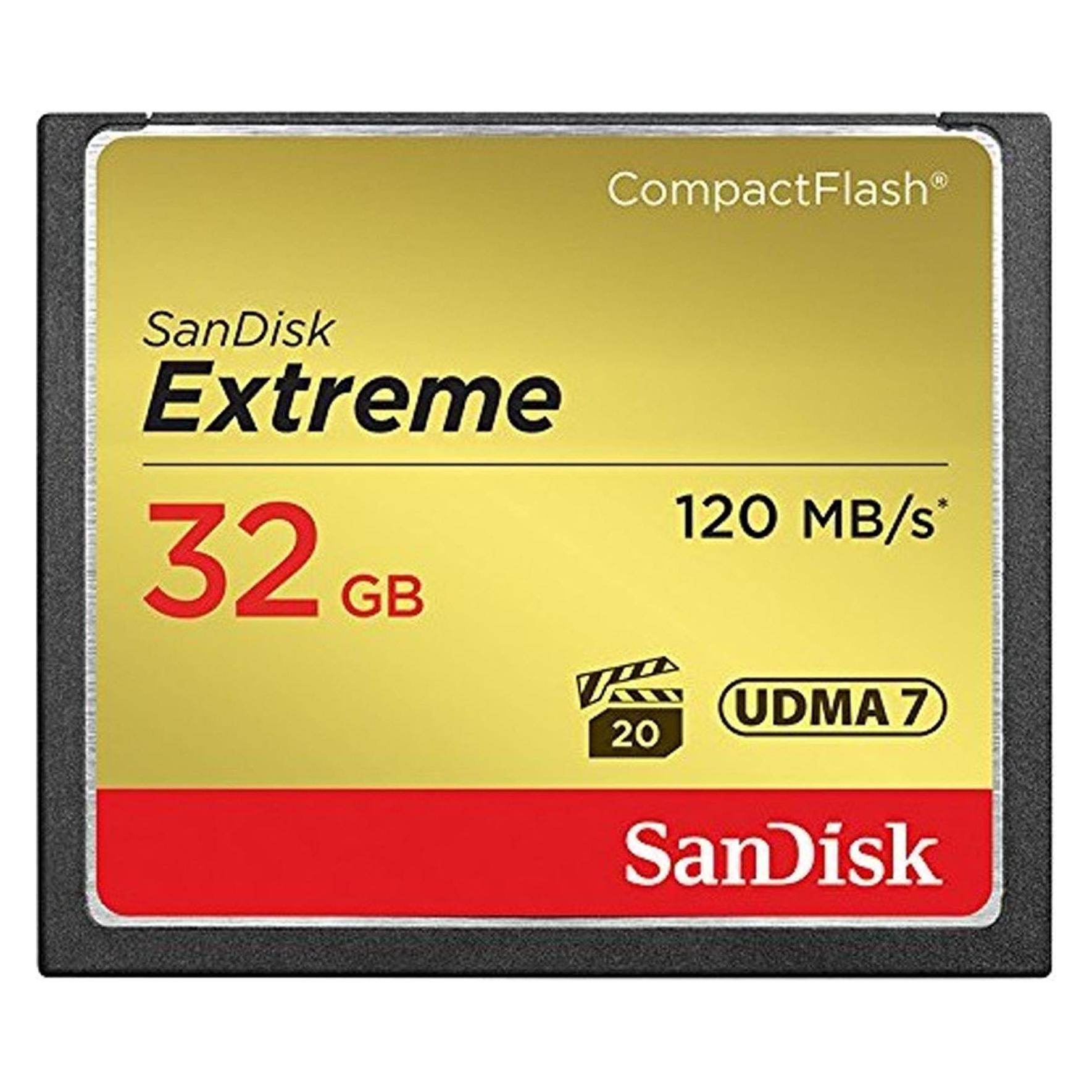 Sandisk Extreme Compact Flash (32 GB, CF) (SDCFXSB-032G-G46)