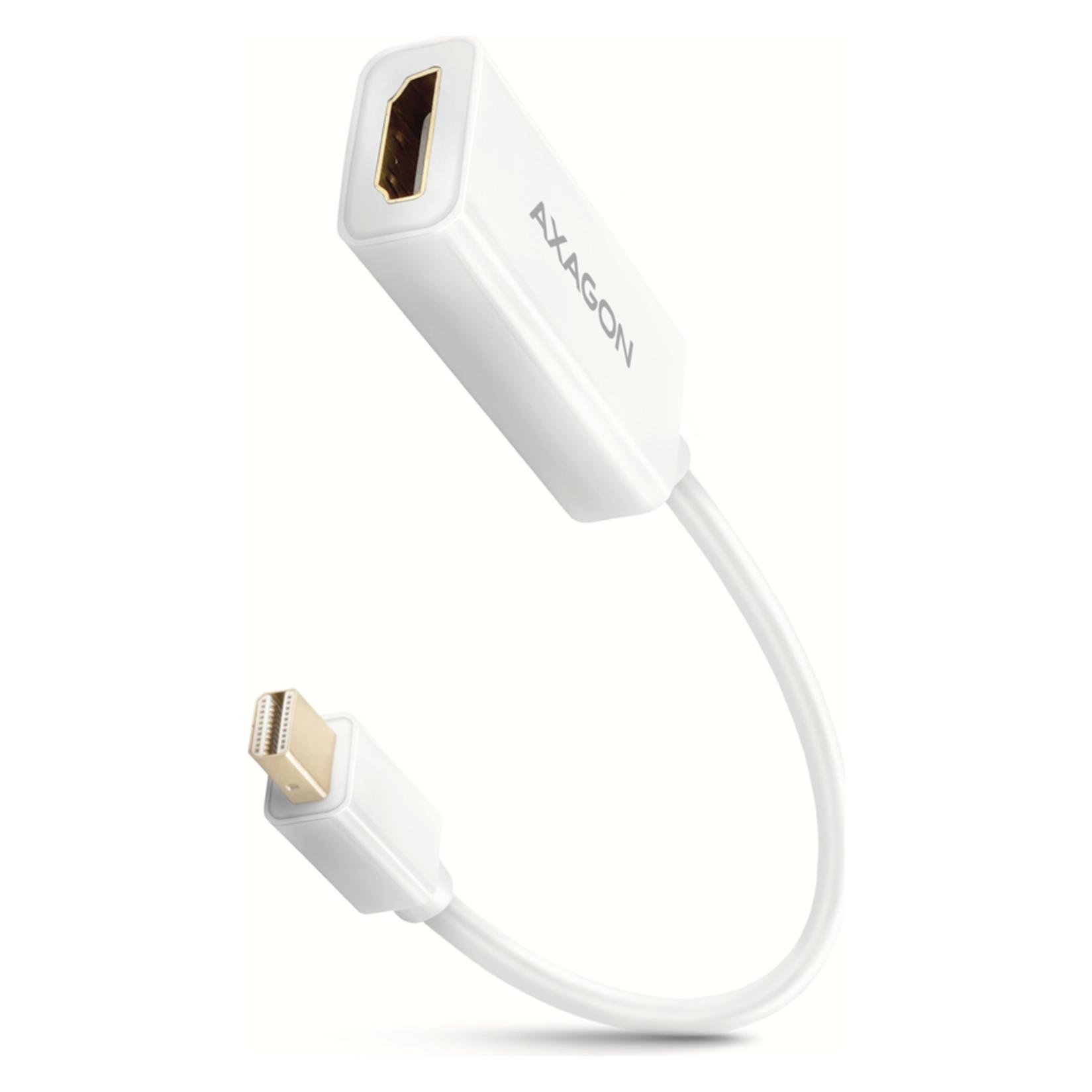 Axagon RVDM-HI14NW Mini-DisplayPort zu HDMI Adapter, 4K/30 Hz, 15 cm lang (Mini DP, HDMI) (RVDM-HI14NW)