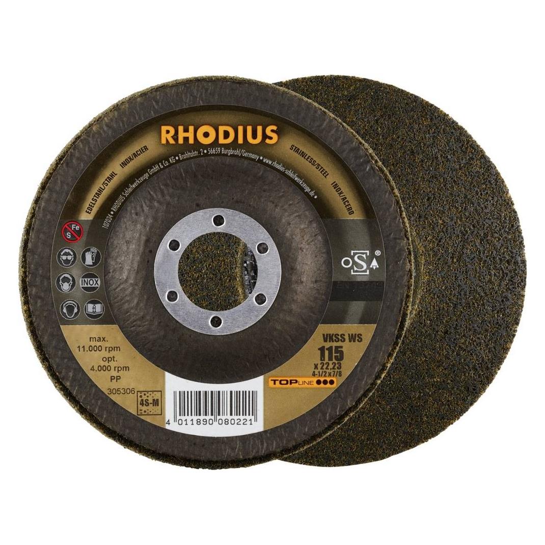 Rhodius TOPline VKSS WS Vlieskompaktscheibe 115 x 22,23 mm 4S-medium (75367235)