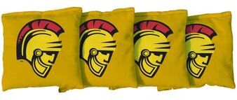 Skip's Garage California State University Of Stanislaus Warriors Gold Cornhole Bags