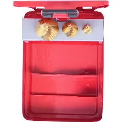 KS TOOLS HSS TiN Stufenbohrer-Satz Stahlblechkassette 3tlg. - 330.2423