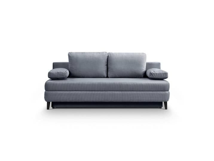 Mid.you Schlafsofa Sorto, Blaugrau, Holz, 3-Sitzer, Füllung: Polyurethan (PUR),Polyurethan (Pur), 200x91x100 cm, Made in EU, FSC Mix, Liegefunktion, Wohnzimmer, Sofas & Couches, Schlafsofas, Schlafsofas mit Bettkasten