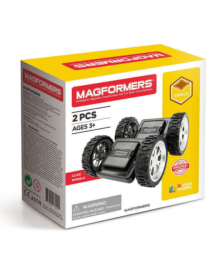 MAGFORMERS 2tlg. Zubehörset "Räder mit Grundplatte" - ab 3 Jahren - onesize