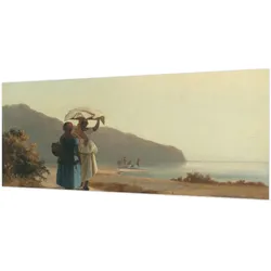 FOTOTAPETE 250x104 cm - Ein Spaziergang am Meer