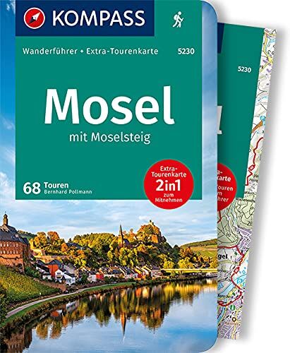 Bernhard Pollmann - KOMPASS Wanderführer Mosel mit Moselsteig: Wanderführer mit Extra-Tourenkarte 1:75.000, 68 Touren, GPX-Daten zum Download - Preis vom 10.10.2026 11:48:34 h