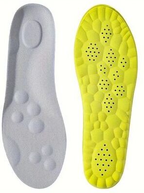 Uplifted Finds High Elasticity Latex Sport Insoles Soft Shoe Pads Arch Support Orthotic Insoles us (6.57.5) green