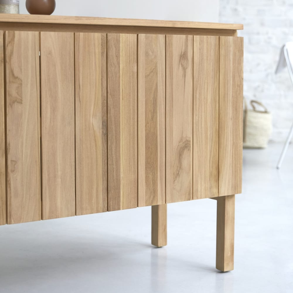Tikamoon Mueble de almacenaje de teca maciza 120 cm