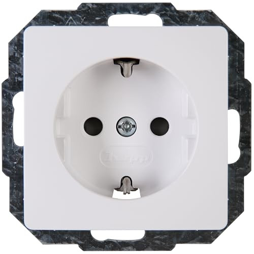 Kopp Kopp Paris 1-voudige contactdoos, wit, inbouw, IP20