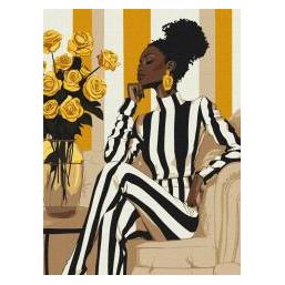 Ideyka Malen nach Zahlen - Elegante Linien 30x40cm (70187924)