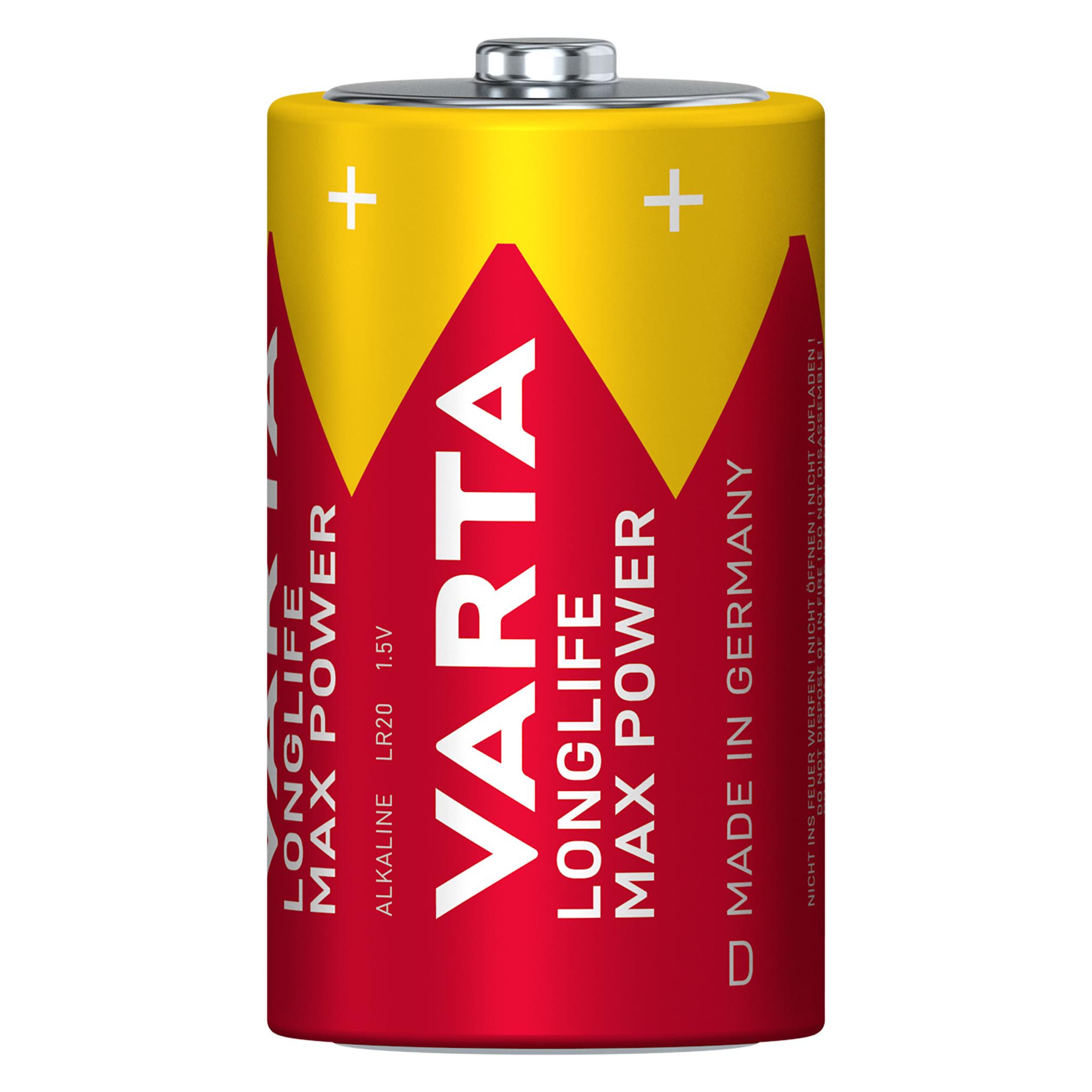 Varta Longlife Max Power (2 Stk., D, 17000 mAh) (04720 101 402)