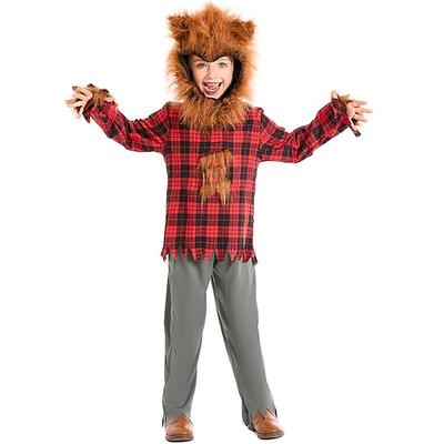 Tiere Märchen Warewolf Cosplay Kostüm Outfits Märchenfiguren Jungen Mädchen Kinder Halloween Karneval Leistung Pädagogisches Ankleiden Verkleidung für Schulveranstaltungen