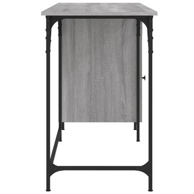 vidaXL Sonoma grauer Computertisch 131 x 48 x 75 cm, Holzwerkstoff, Orion Office Advance-Modell