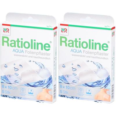 Ratioline aqua Duschpflaster 8x10 cm 2x 2x5 St Pflaster