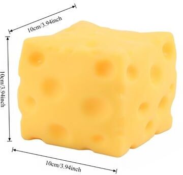 DynamicDeals Jumbo Cheese Stress Ball Slow Rebound Fidget Toy For Anxiety Relief And Desk Fun big Cheese