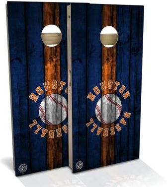 Skip's Garage Houston Baseball Outdoor Cornhole Board Set