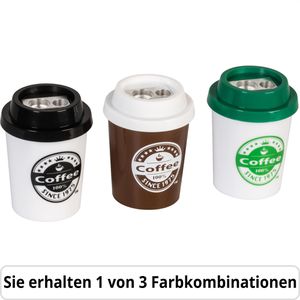 Brunnen Spitzer Coffee to go, farbig sortiert, doppelter Dosenspitzer, aus Kunststoff