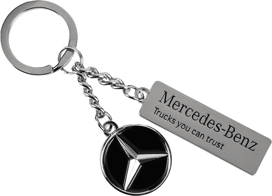PORTACHIAVI MERCEDES NERO E ARGENTO