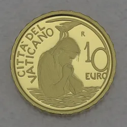Goldmünze "10 Euro - 2023" Die Taufe (Vatikanstadt)