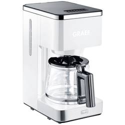 Graef FK 401 Kaffeemaschine Weiß Fassungsvermögen Tassen=10 Glaskanne, Warmhaltefunktion FK401EU