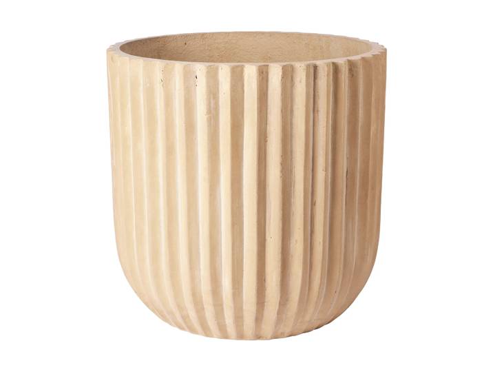 Broste Copenhagen Cache-pot Fiber Ø50 cm Antique beige