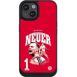 Nivocase Handyhülle für Apple iPhone 15 Hülle NIVOpure Case Schwarz FC Bayern München FCB Manuel Neuer (Apple iPhone 15), Smartphone Hülle, Schwarz